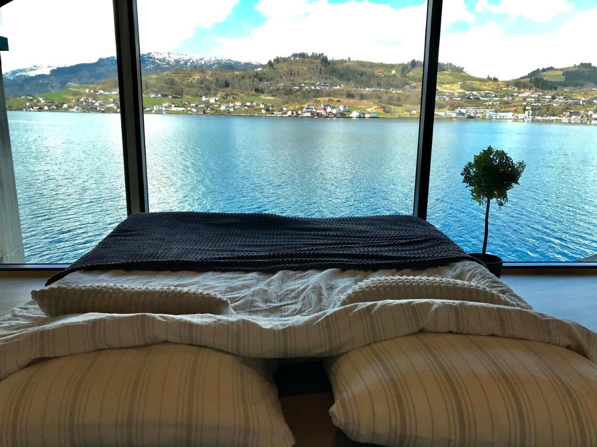 Panoramaresort In Hardangerfjorden Leilighet I Sjokanten Ved Hardangerfjorden For 7 Personer Boat , Sauna,Kajak, Sup For Rent Øystese Εξωτερικό φωτογραφία